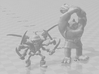 Skeleton Swordsman 42mm miniature fantasy game DnD 3d printed 