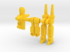 Crash and Monzo RoGunners 3d printed Yellow Parts