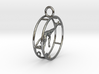 Key Chain Pendant Gymnast on Wheel Pose4 3d printed 