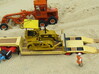O scale  D47U Bulldozer 3d printed finished dsiplay Display diorama dozer with diecast grader of same scale.
