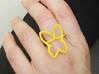 Bflyring size 7 3d printed butterfly ring