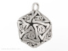 D20 Keychain 'Twined' - All 20's version 3d printed 