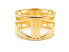 Sri Yantra Ring 3d printed Sri Yantra Ring - Gold Plated Brass