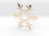 Colin metal snowflake ornament 3d printed 