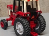 1/64 Scale 38" 1586 88 Series Red Wheels and Tires 3d printed 