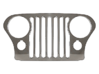 Jeep CJ (1944-1986) REPLICA - dim. 3.7" 3d printed Original Grille mounted on the old classic Jeep CJ5/CJ7/CJ8 and used as reference mockup design