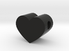 Small Simple Heart Slide Pendant - 1cm diameter 3d printed 