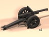 1/100 75mm French cannon 1897/1938 3d printed 