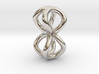 Infinity loops [pendant] 3d printed 