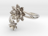 Lotus Lily Pair Ring Size 8--18.2mm 3d printed 
