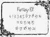 Polyset Horizontal + D2 + D4C - Fantasy Elf Font 3d printed 