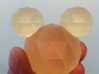 Crystal Mickey 3d printed With an adult hand.  This sample was made years ago when transparent acrylic was an option.