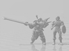 Armored Barbarian miniature model fantasy game DnD 3d printed 