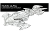 Cardassian Norin Class 1/7000 Attack Wing 3d printed The original design sketch