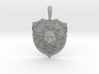 Brave Lion Pendant Jewelry Necklace 3d printed 