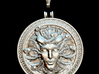 Medusa silver pendant  3d printed 