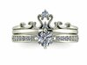 Crown ring Princess 3 NO STONES SUPPLIED 3d printed 