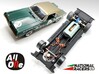 Chassis - Scalextric Mercury Cougar (In-AiO) 3d printed Chassis compatible with Scalextric/Superslot model (slot car and other parts not included)
