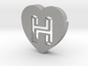 Heart shape DuoLetters print H 3d printed Heart shape DuoLetters print H