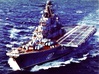 Nameplate Новороссийск (Novorossiysk in Cyrillic) 3d printed Kiev-class aircraft carrier Novorossiysk.