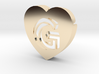 Heart shape DuoLetters print G 3d printed Heart shape DuoLetters print G