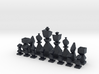 Low-poly chess  3d printed 