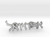 Hebrew Name Cufflinks - "Aryeh Yoel" 3d printed 