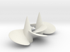 2 boat propellers d50 left and right hand 3d printed 