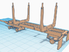 1/64th 20' log trailer, tandem axle front axle, gb 3d printed 