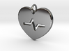 Heart Beat Pendant- Makom Jewelry 3d printed 