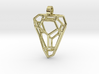 Triangle Voronoi Necklace Pendant 3d printed 