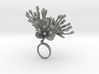Ring with three large flowers of the Cherry 3d printed 