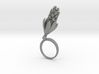 Ring with one large flower of the Hyacinth 3d printed 