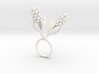 Ring with two large flowers of the Hyacinth L 3d printed 