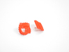Arithmetic Earrings (Studs) 3d printed Custom Dyed Color (Coral)