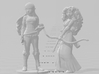 Brave Archer Princess miniature model fantasy game 3d printed 
