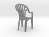 Plastic Chair Miniature (57mm) 3d printed 