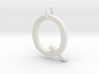 Q Pendant -Makom Jewelry 3d printed 