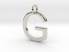 G Pendant- Makom Jewelry 3d printed 