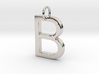 B Pendant-Makom Jewelry 3d printed 