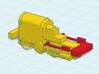 N Gauge Peckett OQ Class 0-6-0 "Mardy Monster" 3d printed Remove RED area from N-Drive Chassis