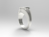 Argent Card Ring 3d printed Fine detail polish
