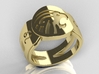 Leo Signet Ring Lite 3d printed 