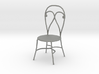 Dollhouse Miniature Chair 'Finer Fare' 3d printed 