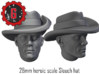 28mm Heroic Scale Slouch hat 3d printed 