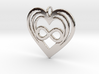 Triple Heart Infinity - Polyamory 3d printed 