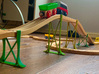 Wooden track bridge support double tall. 3d printed 