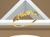 Astrology Ring Capricorne US8/EU57 3d printed Gold Capricorn/ Capricorne ring