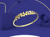 Astrology Ring Verseau US7/EU54 3d printed Gold Aquarius / Verseau ring