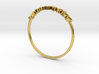 Astrology Ring Capricorne US5/EU49 3d printed Polished Brass Capricorn/ Capricorne ring